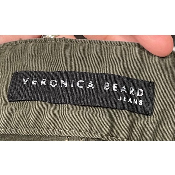VERONICA BEARD JEANS Monika Tapered Army Green Pants - Picture 7 of 12